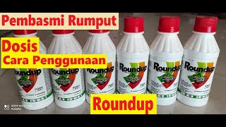 Pembasmi Rumput  Racun Rumput Roundup  Dosis dan Cara Penggunaan Roundup [upl. by Edveh]