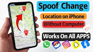 Update SpoofChange location on iPhone without Computer Only Way that Works On All the iOS Apps [upl. by Llerref]