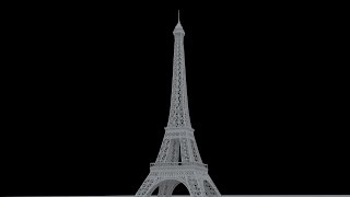 3ds max eiffel tower [upl. by Aehsal]