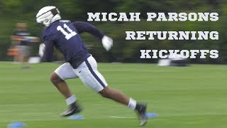 Penn State linebacker Micah Parsons returning kicks [upl. by East785]