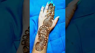 Stylish back hand mehndi design  Easy arabic mehndi  Mehndi ka design  Mehndi design Mehndi [upl. by Cheffetz987]