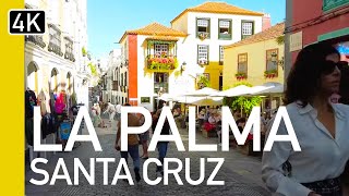 Santa Cruz La Palma  Whats it like  4K Walk Natural Sounds [upl. by Gregoire]