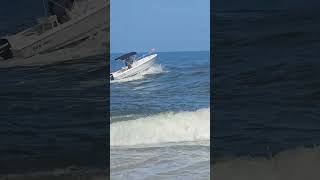 Choppy Manasquan Inlet Surf [upl. by Linnell54]