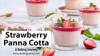 Strawberry Panna Cotta [upl. by Kcirednek]