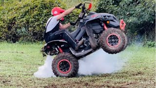 2021 CANAM RENEGADE 1000 XXC  WHEELIES SHREDDING ROLLING [upl. by Rebna]