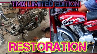 HONDA TMX 155 LIMITED EDITION RESTORATION [upl. by Htederem880]