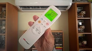 Mirage XLife Mini Split AC Unit Celsius to Fahrenheit Instructions [upl. by Annadiane]