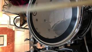 Aquarian performance II clear drum headsYamaha stage custom birch [upl. by Slade342]