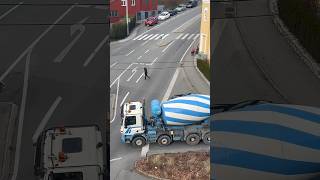 Wird es dem Fahrer dieses HONIGMISCHER Lkw gelingen in dieser Kurve abzubiegendriving societygraz [upl. by Biddy]