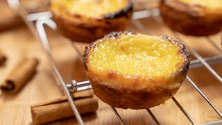 Pastel De Nata Recipe  How to Make Portuguese Egg Tarts Pasteis de Nata [upl. by Yenatirb173]