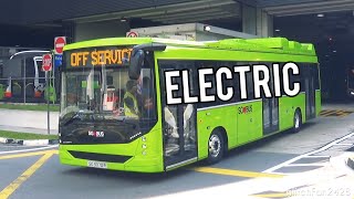 New 3 Door STE Linkker Gemilang Electric Bus testing at Bukit Panjang  SG3070R [upl. by Erleena]