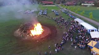 Sicheres Osterfeuer trotz Trockenheit 2019 [upl. by Standush]