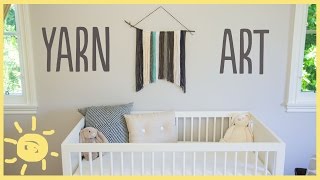 DIY  Nursery Yarn Art [upl. by Irtimed]