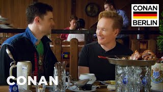 Conans Lunchtime German Lesson With Flula Borg  CONAN on TBS [upl. by Tynan185]