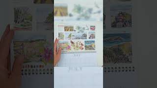 A flip through my 2025 sketchbook calendar calendar sketchbook [upl. by Zechariah]