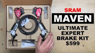 ReThinking Your Rotor Size New SRAM MAVEN MTB Brakes Unboxing [upl. by Omolhs850]