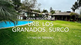 Venta gran residencia Urb Los Granados Surco [upl. by Sessilu]