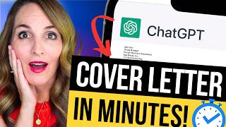 WRITE YOUR COVER LETTER IN MINUTES WITH 4 EASY AI CHATGPT PROMPTS [upl. by Mini]