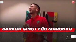 Aymen Barkok singt im Nationalteam Marokkos  Eintracht Frankfurt [upl. by Shaylynn]