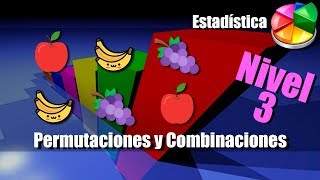 Permutaciones y Combinaciones  Ejercicios Resueltos  Nivel 3 [upl. by Landbert419]