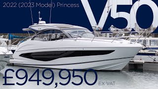 2022 2023 Model Princess V50 Open Mojito FOR SALE NOW in Guernsey UK [upl. by Storz]