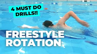 FREESTYLE ROTATION  4 Drills You MUST Do to Improve Rotation and Timing [upl. by Orips351]