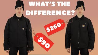 Can You Spot The Difference Between These Two Jackets  Carhartt Detroit Jacket Review [upl. by Ahsrav]