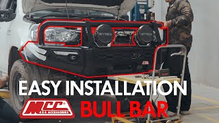 Installation guide How to fit MCC Phoenix Bull Bar on Toyota Hilux 1620 [upl. by Anhcar]