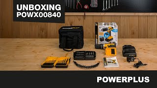 POWERPLUS  POWX00840 klopboor schroefmachine Unboxing [upl. by Yehus]