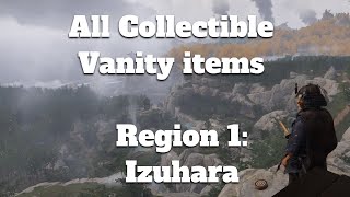 Vanity items Ghost Of TsushimaAll Collectible Secret LocationsRegion 1 Izuhara Act 1 [upl. by Erreip893]