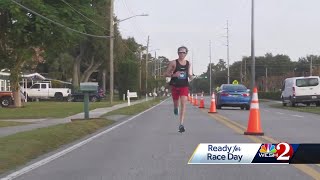 Race day tips from Reid Buchanan 2023 OUC Orlando Half Marathon champion [upl. by Ob]