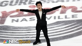 Nathan Chen is FLAWLESS in record breaking Nationals short program  NBC Sports [upl. by Areik]