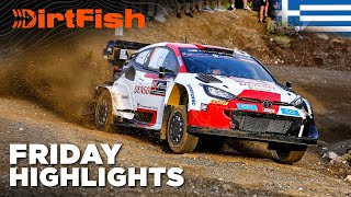 Ogier Fights Neuville  WRC Acropolis Rally Greece 2023 Friday Highlights [upl. by Tabib814]