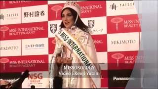 Miss International 2015 Edymar Martinez  Postpageant interview [upl. by Ivanah347]