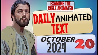 JW DAILY ANIMATED TEXT 🔵 EZEKIEL SENT BY JEHOVAH ✅ EXAMINE THE BIBLE ANIMATED [upl. by Yrahca681]