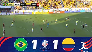 Brésil contre Colombie 11  Copa América 2024™  Résumé de Match [upl. by Evannia459]