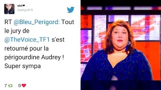 The Voice 6  Les internautes craquent pour Audrey [upl. by Esilanna859]