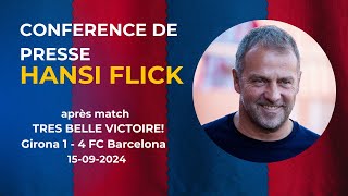 Conférence de presse Hansi Flick après victoire Barça  Girona [upl. by Goldi74]