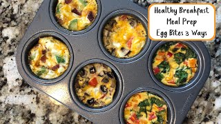 Egg Muffins 3 Ways  Easy Meal Prep Recipe [upl. by Guod255]