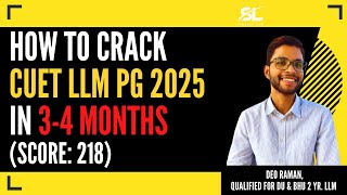 CUET PG LLM Topper Talk Deo Raman  CUET LLM PG 2025 in 34 Months  BHU LLM 2025  DU LLM 2025 [upl. by Aland]