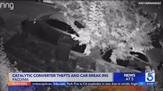 Catalytic converter thefts car breakins hit Pacoima [upl. by Semadar]