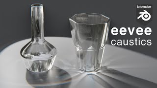 Blender eevee caustics  Glass 2 [upl. by Skippie966]