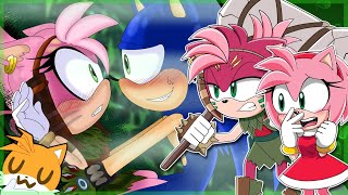 Thorny for Sonic Prime  Amy amp Thorn Rose VS DeviantArt FT Tails [upl. by Ragg]