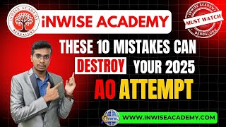 These 10 MISTAKES can destroy your 2025 AGRICULTURE OFFICER ATTEMT [upl. by Dlaniger548]