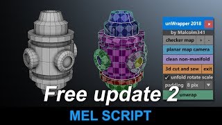 Fastest and Easiest Way to UV Map in Maya  Free Update 2 [upl. by Tressia]