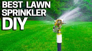 Best Lawn Sprinkler DIY  Without an Irrigation System Build your own EASY [upl. by Yorgen755]