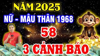 Tử Vi 2025 Tuổi Mậu Thân 1968 Nữ Mạng 58 Tuổi Sẽ Ra Sao May Mắn Giàu Có Hay Vận Hạn Thế Nào [upl. by Ennaus89]