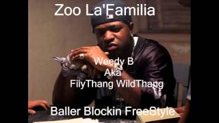 IAmDaZoo Weedy B Baller Blockin FreeStyle Audio [upl. by Nashner382]