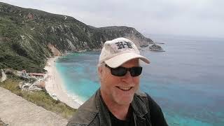 a ride out to Petani beach Agia Eleni beach and the goat bell man at Divarata [upl. by Redd]