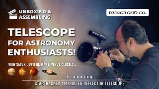 Easy to use telescope for all age groups  Unboxing the Startracker 114900 EQ Reflector Telescope [upl. by Nygem]